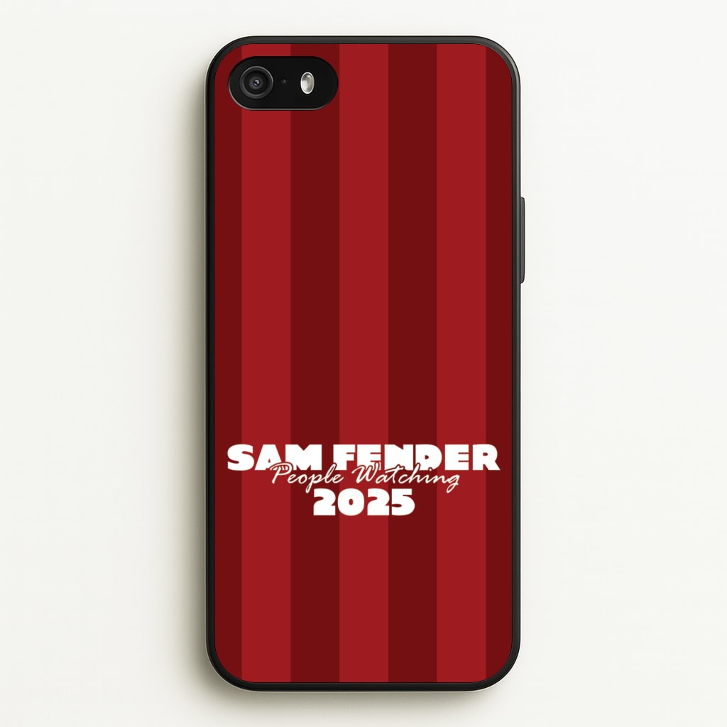 Stripes People Watching 2025 - Sam Fender Phone Case for iPhone 5 / 5s / SE 2016