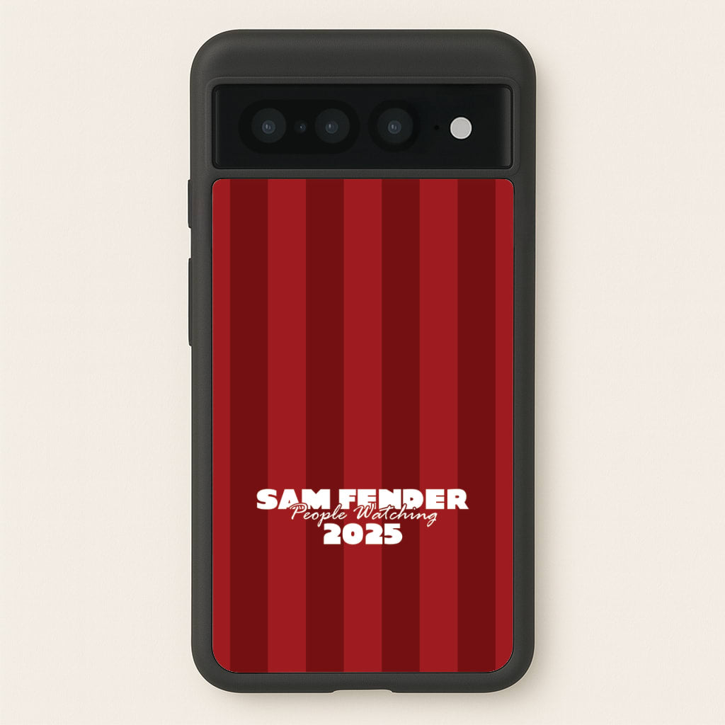 Stripes People Watching 2025 - Sam Fender Phone Case for Google Pixel 7 Pro
