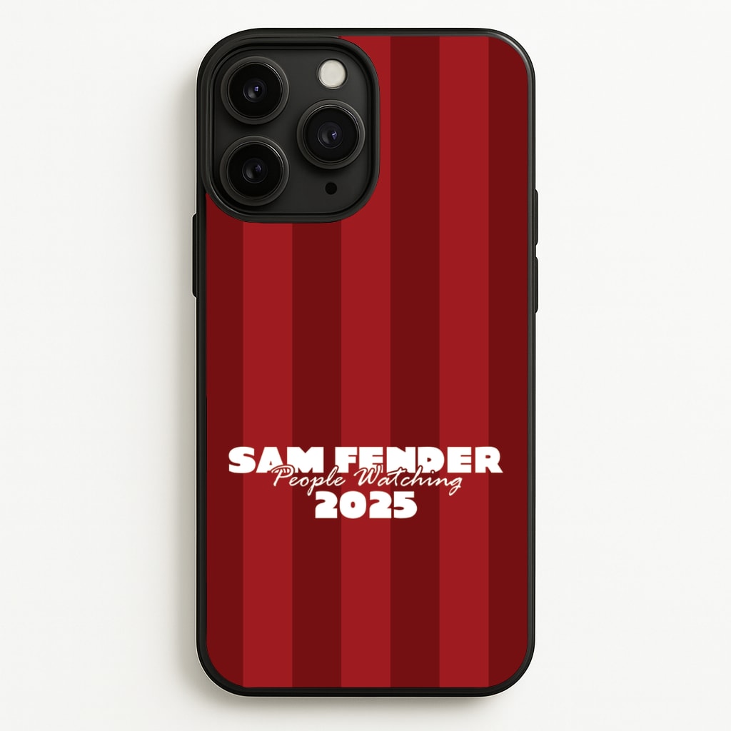 Stripes People Watching 2025 - Sam Fender Phone Case for iPhone 11 Pro