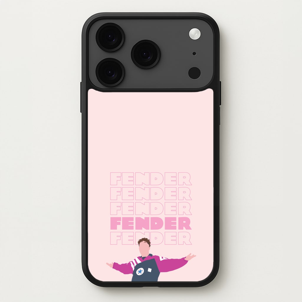 Fender Pink Sports Jersey Phone Case for iPhone 17 Pro Max