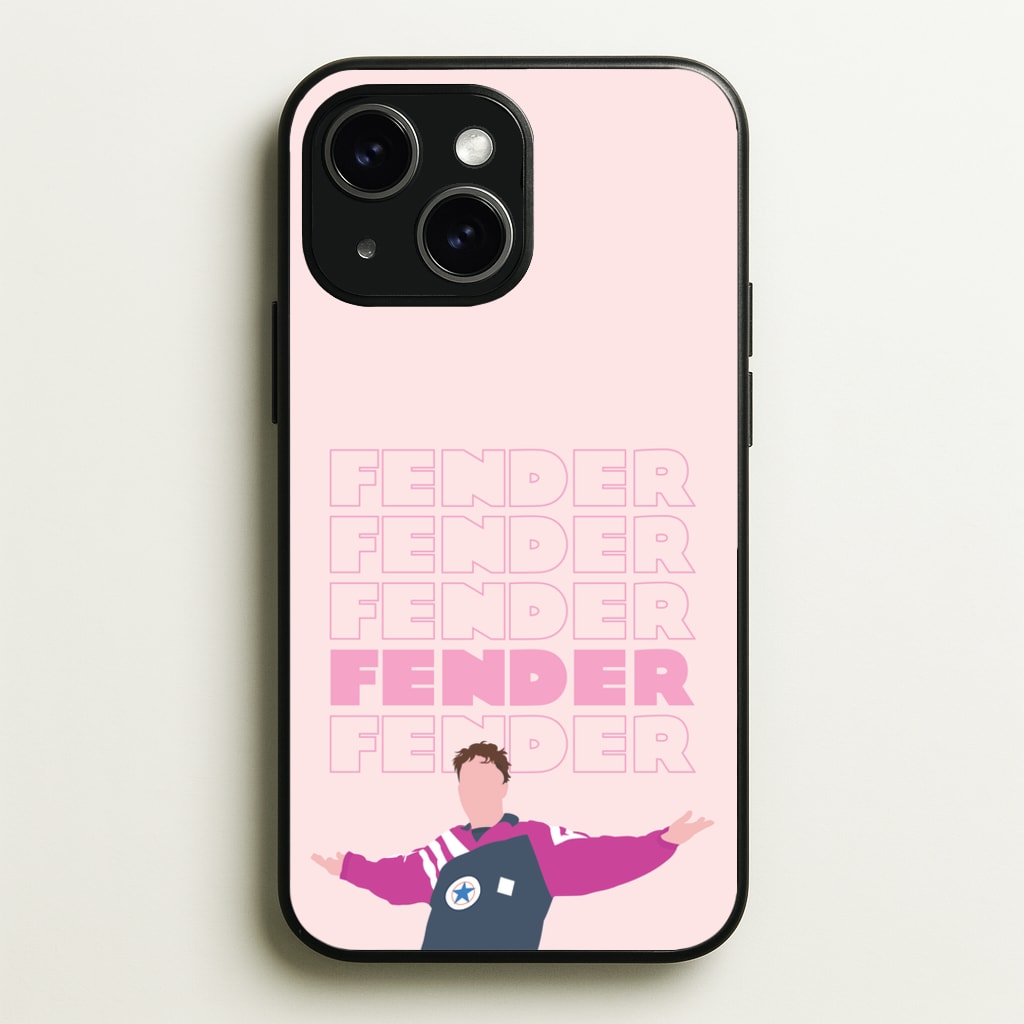 Fender Pink Sports Jersey - Sam Fender Phone Case for iPhone 15