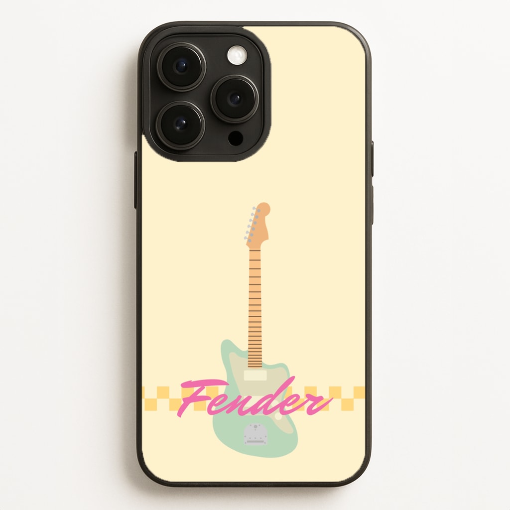 Blue Guitar Fender - Sam Fender Phone Case for iPhone 16 Pro Max
