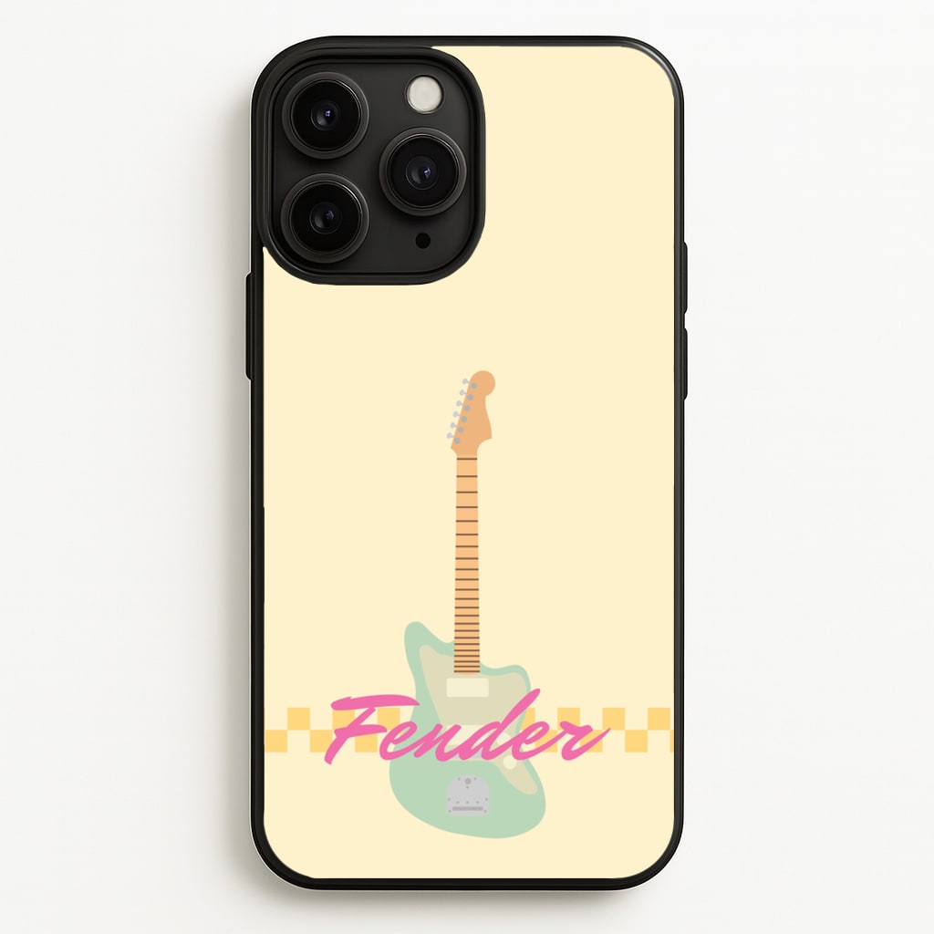 Blue Guitar Fender - Sam Fender Phone Case for iPhone 11 Pro