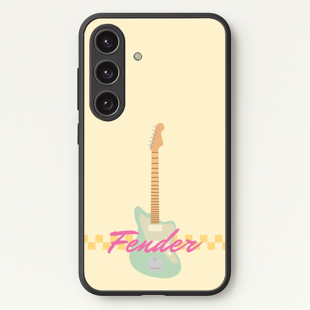 Blue Guitar Fender - Sam Fender Phone Case for Galaxy S25 Plus