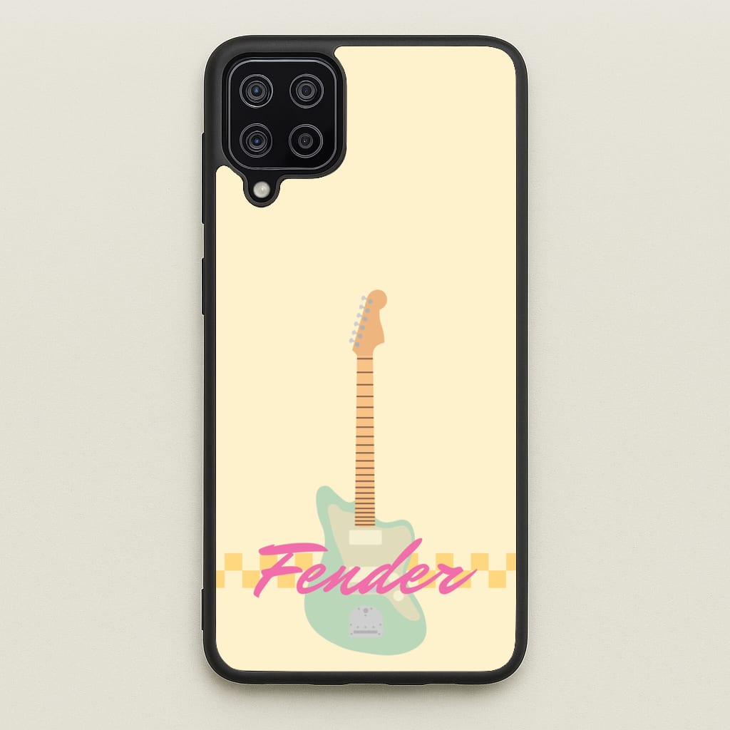 Blue Guitar Fender - Sam Fender Phone Case for Galaxy A12