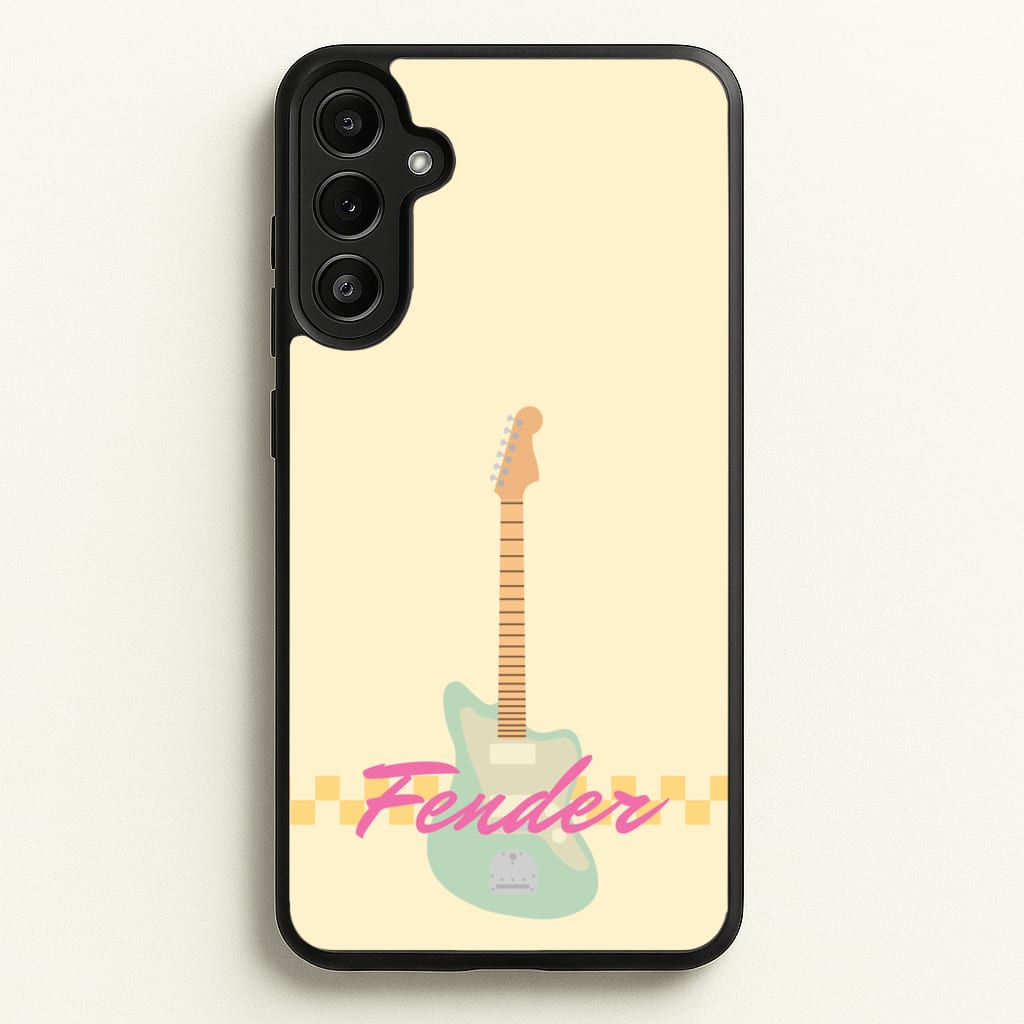 Blue Guitar Fender - Sam Fender Phone Case for Galaxy A34