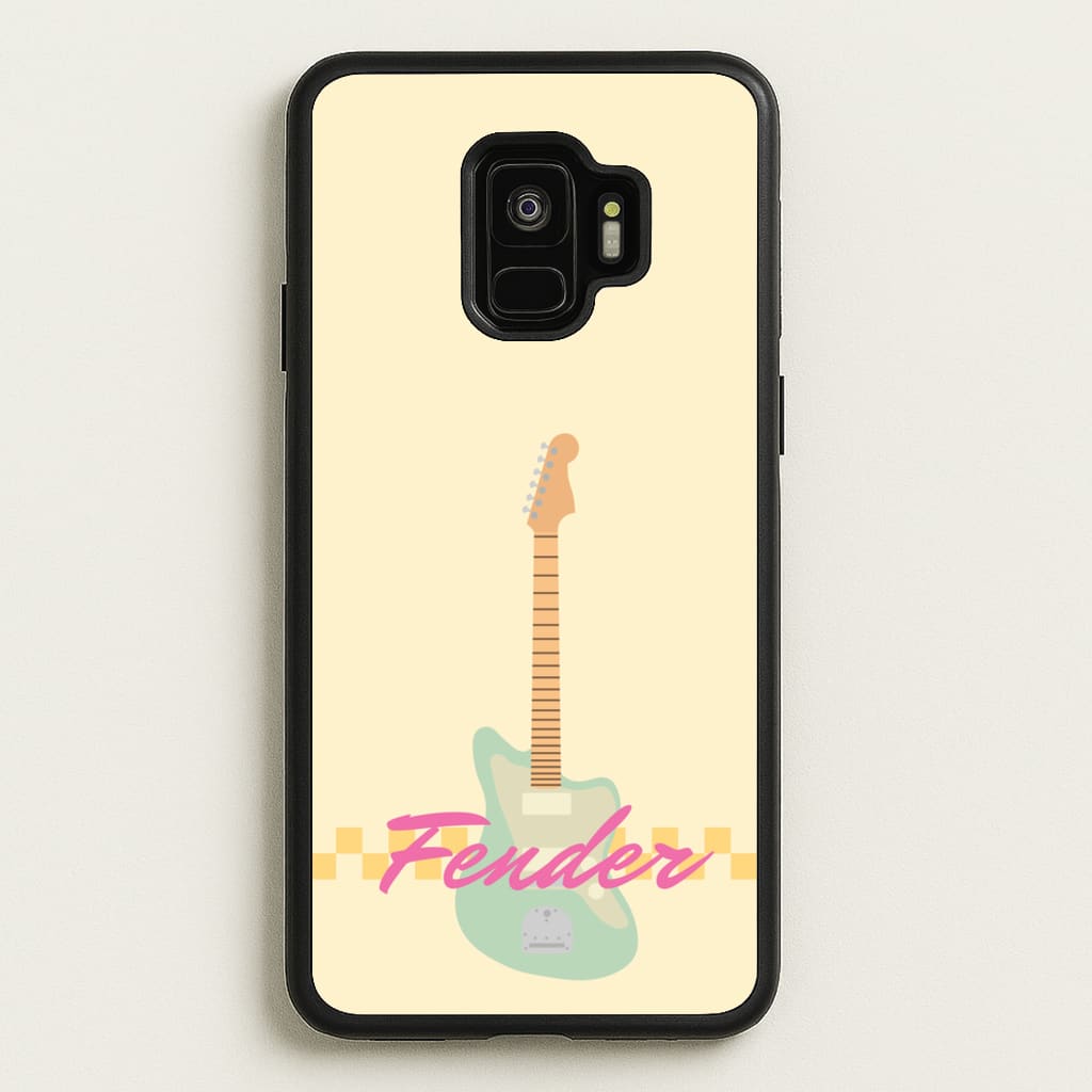 Blue Guitar Fender - Sam Fender Phone Case for Galaxy S9