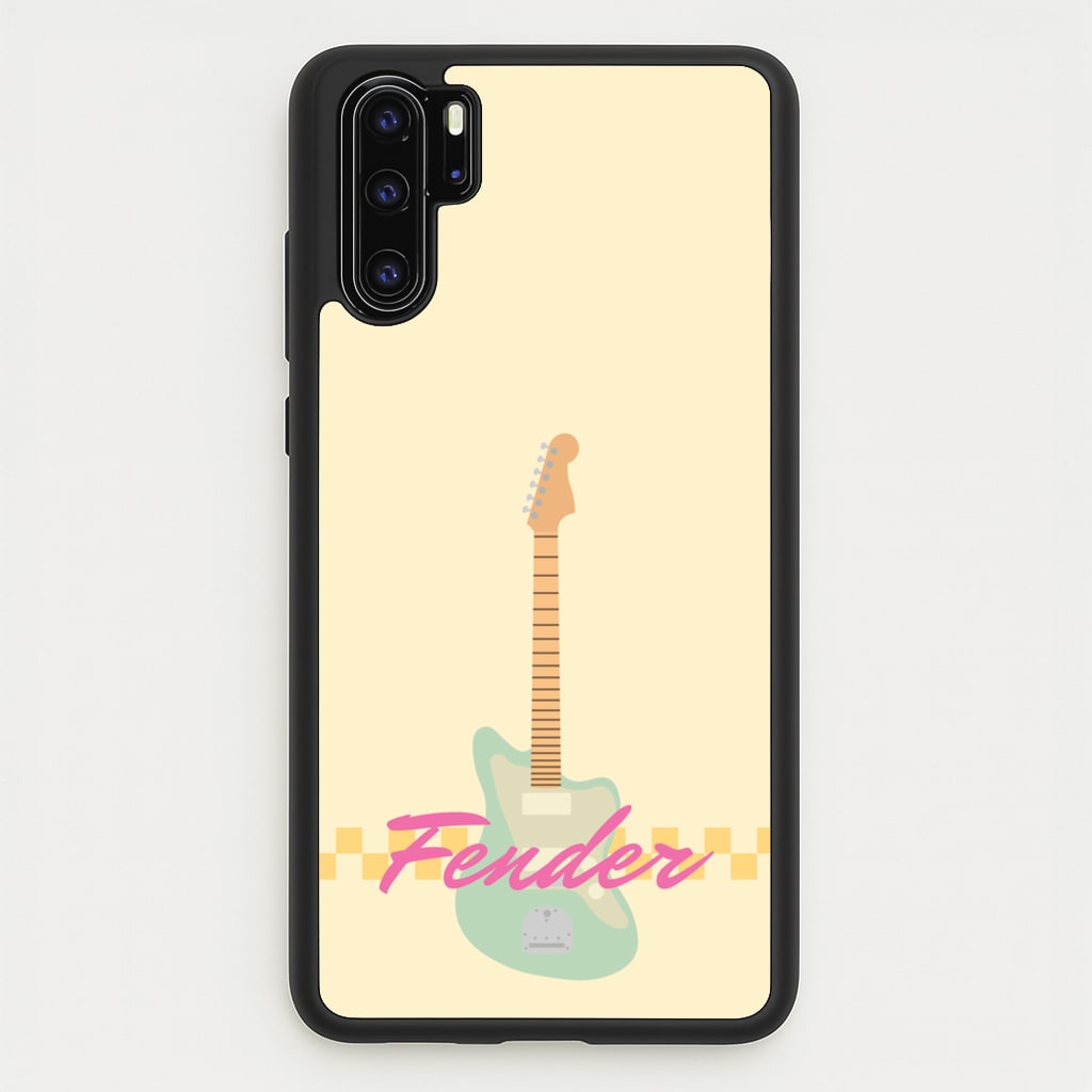 Blue Guitar Fender - Sam Fender Phone Case for Huawei P30 Pro