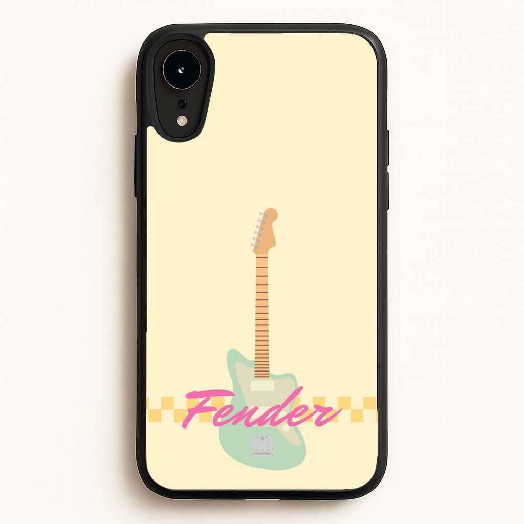 Blue Guitar Fender - Sam Fender Phone Case for iPhone XR