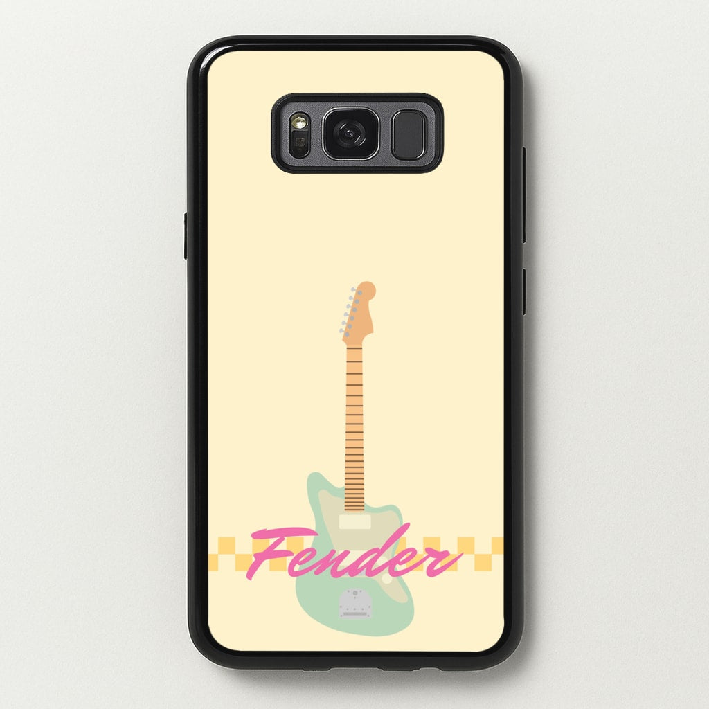Blue Guitar Fender - Sam Fender Phone Case for Galaxy S8