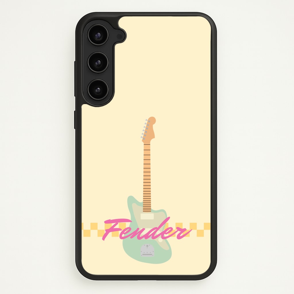 Blue Guitar Fender - Sam Fender Phone Case for Galaxy S23 Plus