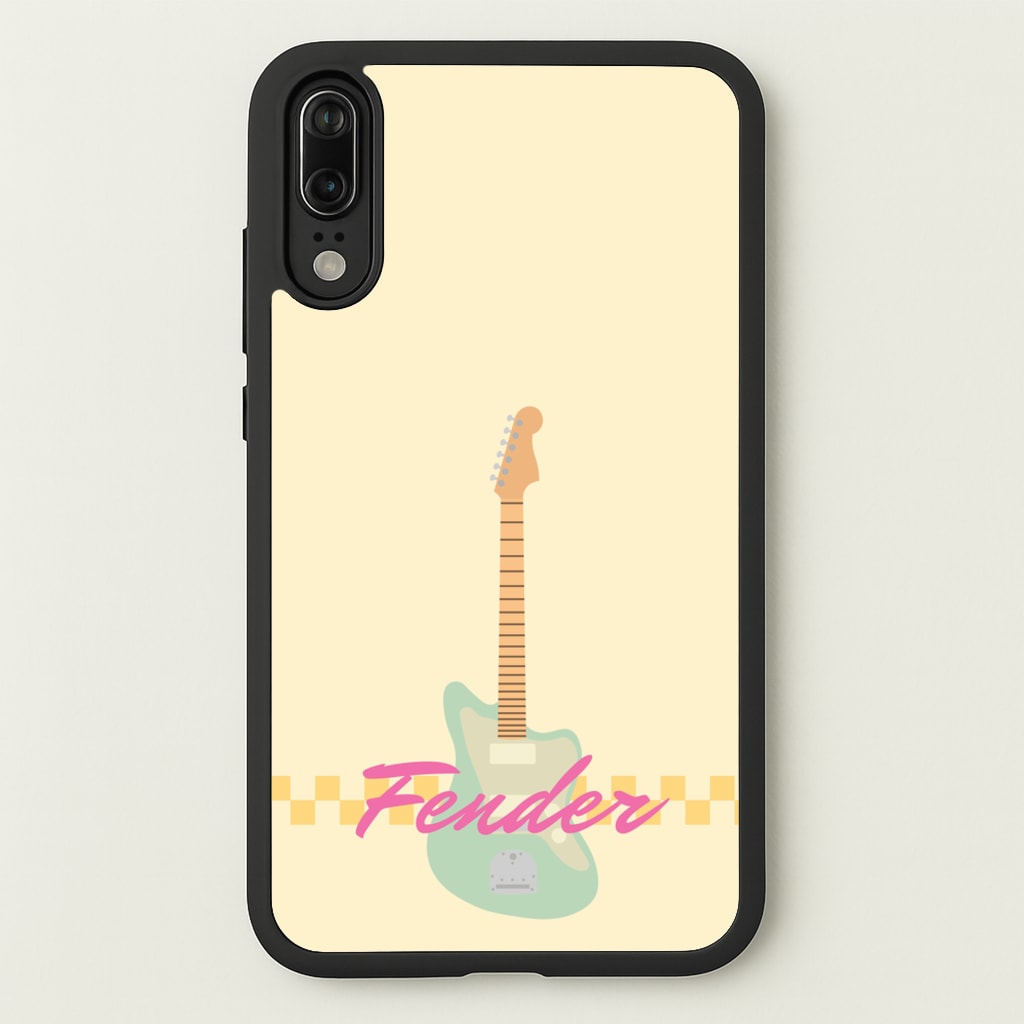 Blue Guitar Fender - Sam Fender Phone Case for Huawei P20