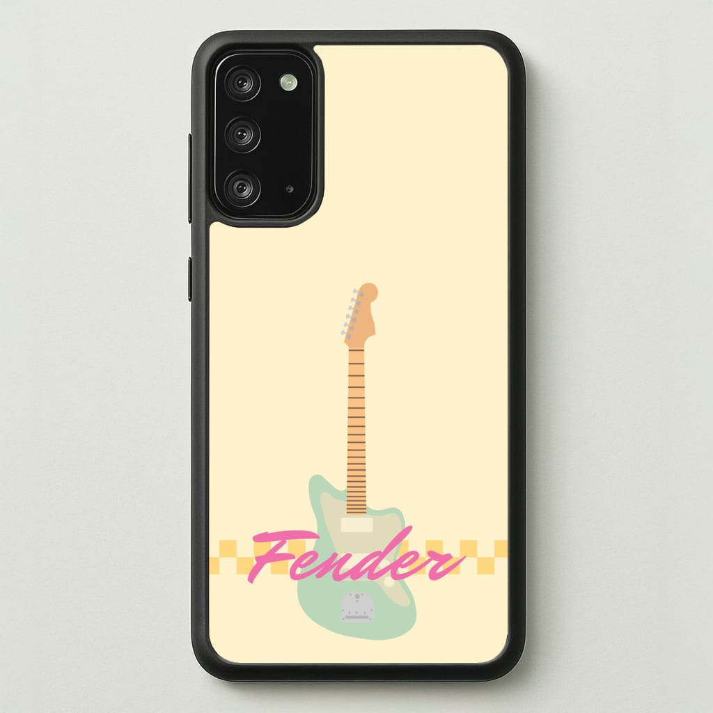Blue Guitar Fender - Sam Fender Phone Case for Galaxy Note 20