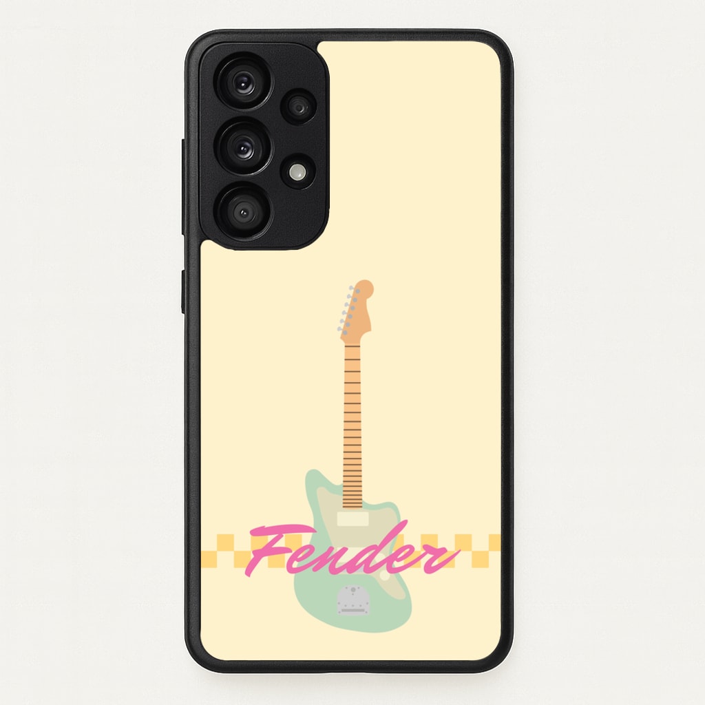 Blue Guitar Fender - Sam Fender Phone Case for Galaxy A33