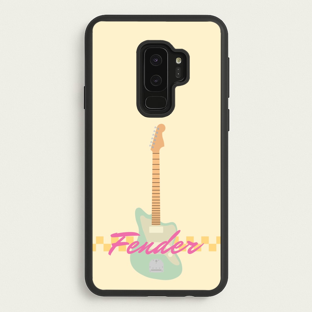 Blue Guitar Fender - Sam Fender Phone Case for Galaxy S9 Plus