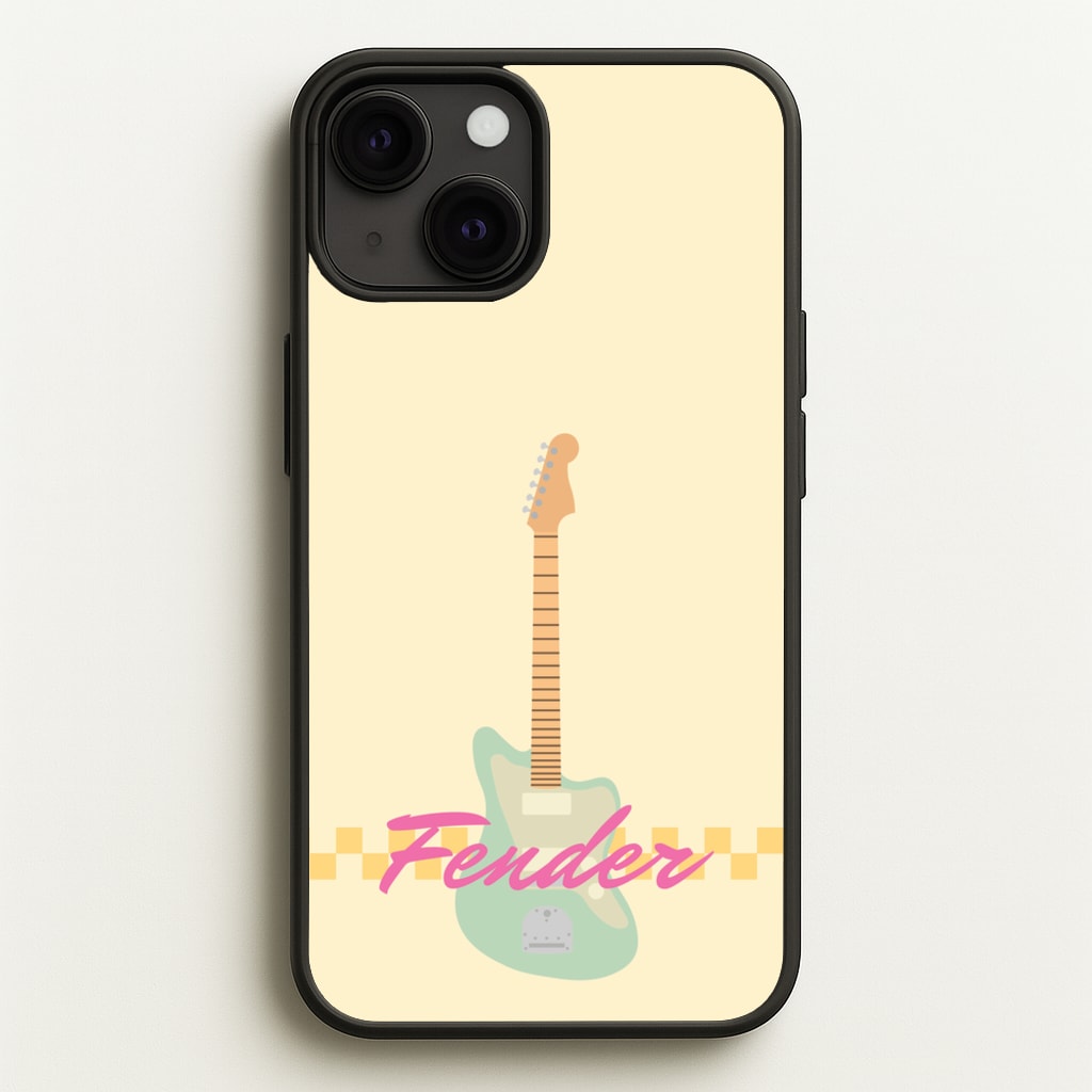 Blue Guitar Fender - Sam Fender Phone Case for iPhone 13