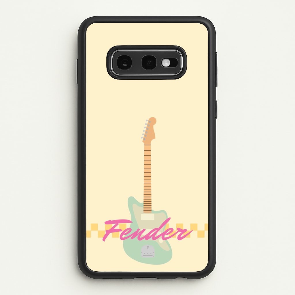Blue Guitar Fender - Sam Fender Phone Case for Galaxy S10e