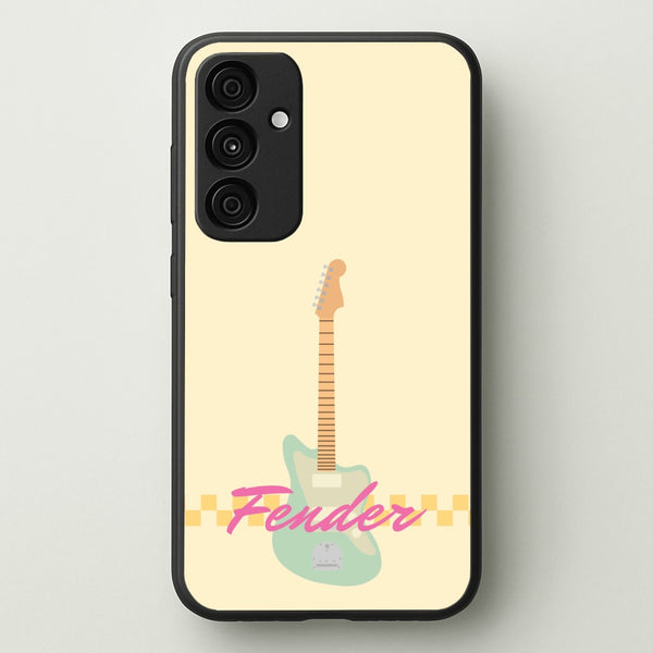 Blue Guitar Fender - Sam Fender Phone Case for Galaxy A35