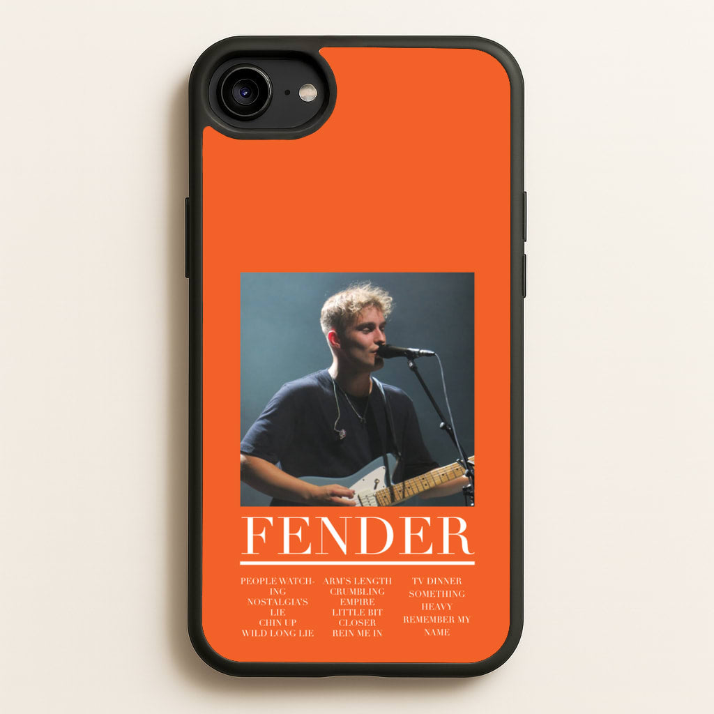Fender Orange Song List - Sam Fender Phone Case for iPhone 6 / 7 / 8 / SE
