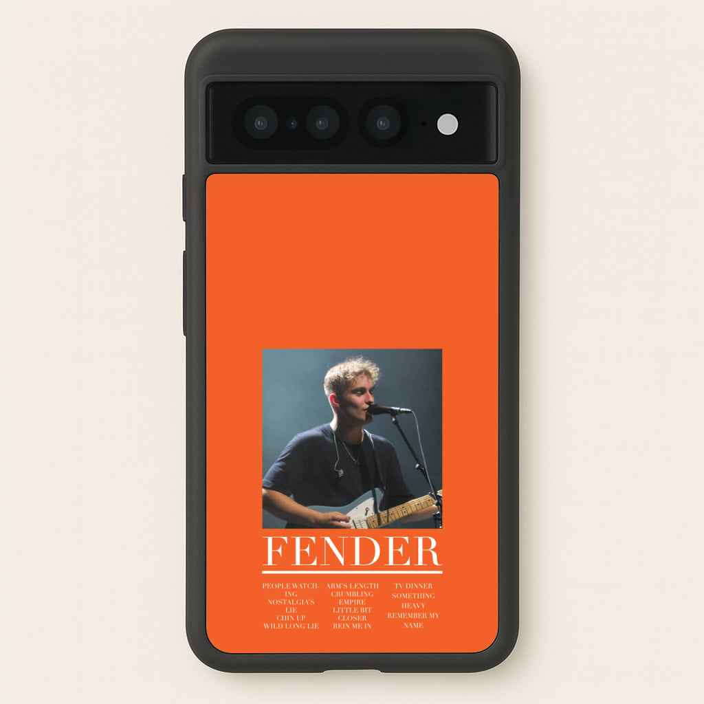 Fender Orange Song List - Sam Fender Phone Case for Google Pixel 7 Pro