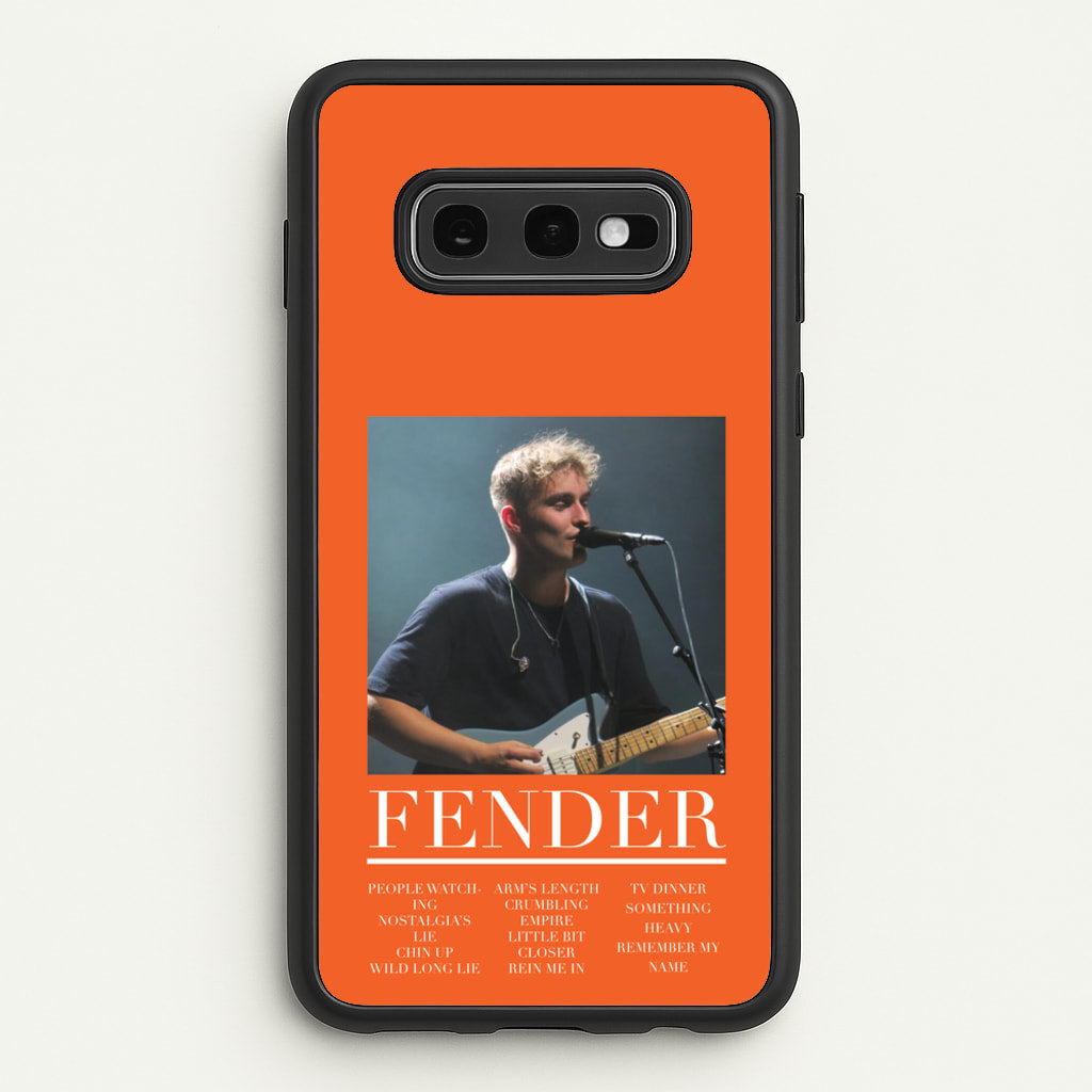 Fender Orange Song List - Sam Fender Phone Case for Galaxy S10e
