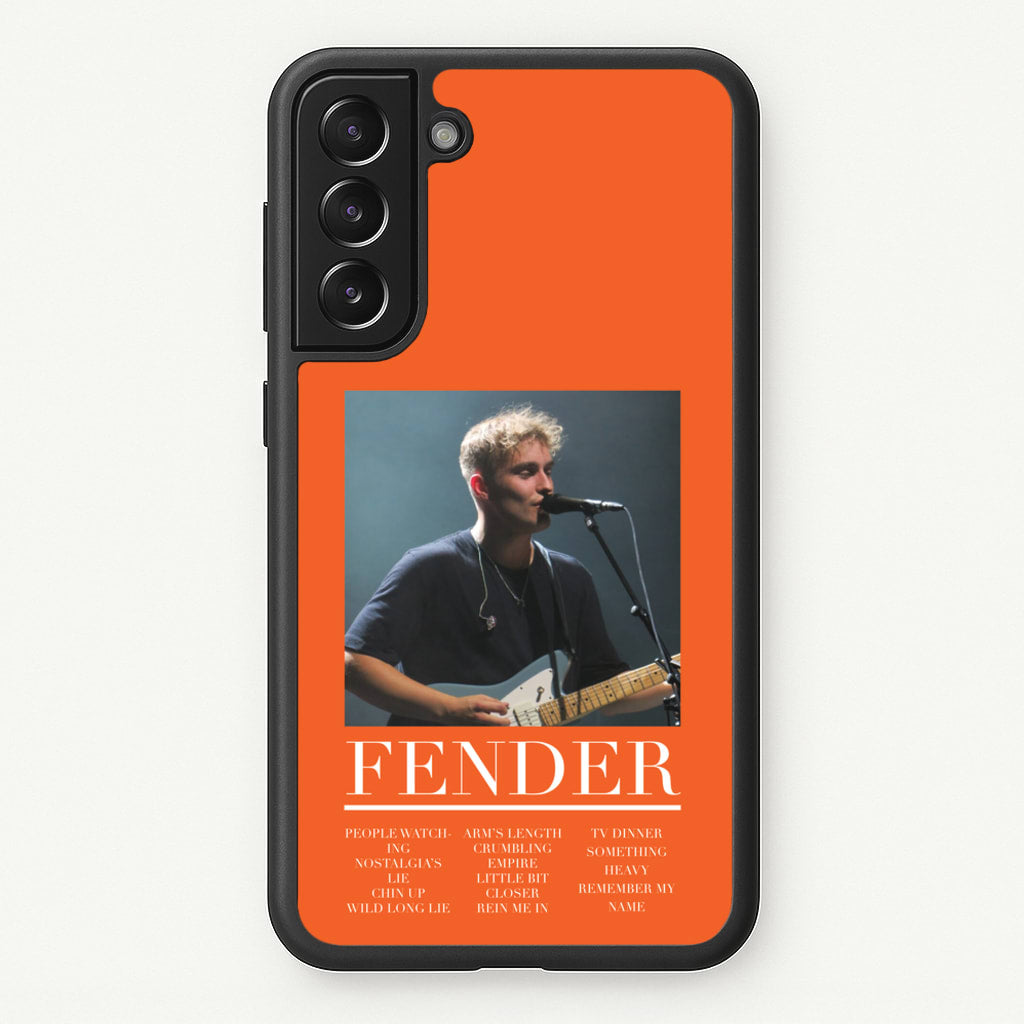 Fender Orange Song List - Sam Fender Phone Case for Galaxy S22 Plus