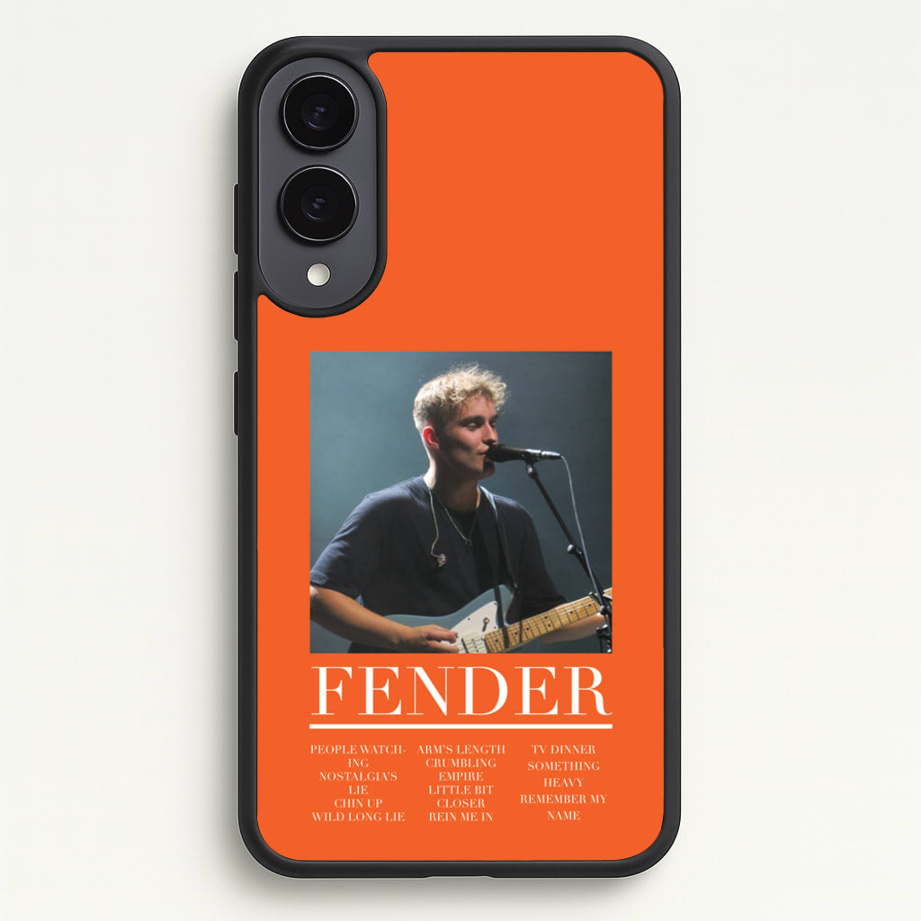 Fender Orange Song List - Sam Fender Phone Case for Galaxy S25 Edge