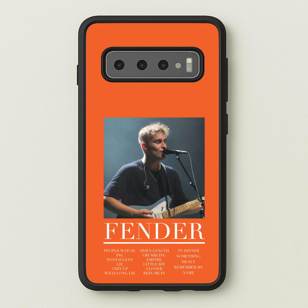 Fender Orange Song List - Sam Fender Phone Case for Galaxy S10