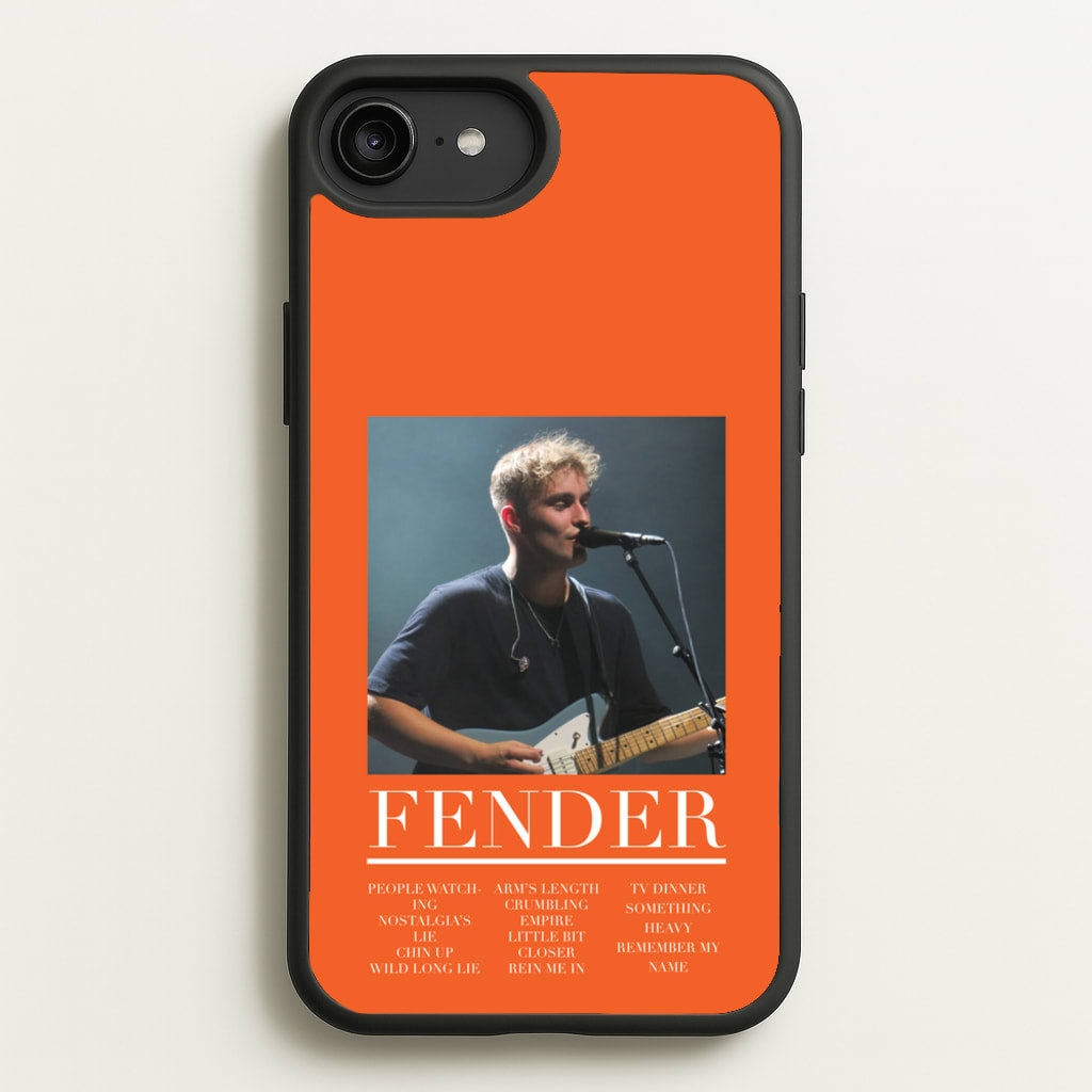 Fender Orange Song List - Sam Fender Phone Case for iPhone 6 Plus / 7 Plus / 8 Plus