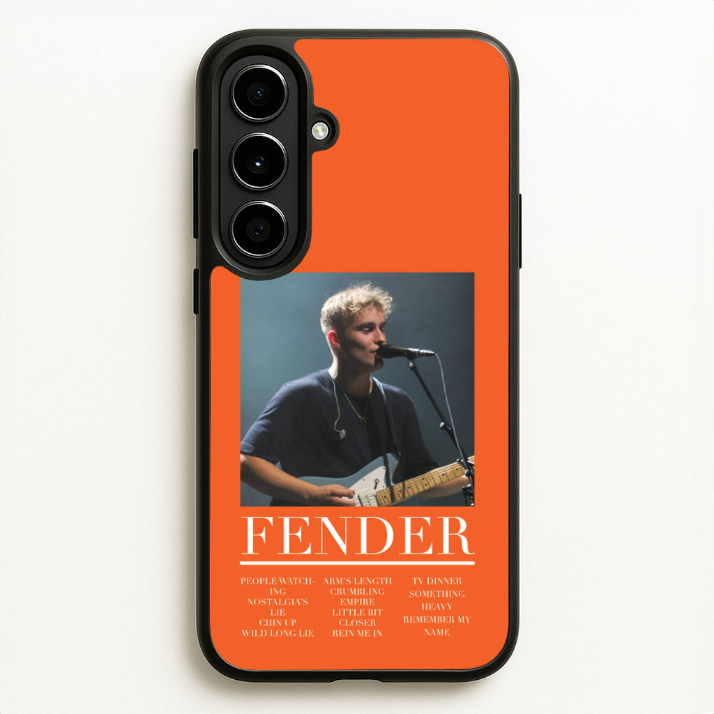 Fender Orange Song List - Sam Fender Phone Case for Galaxy A56