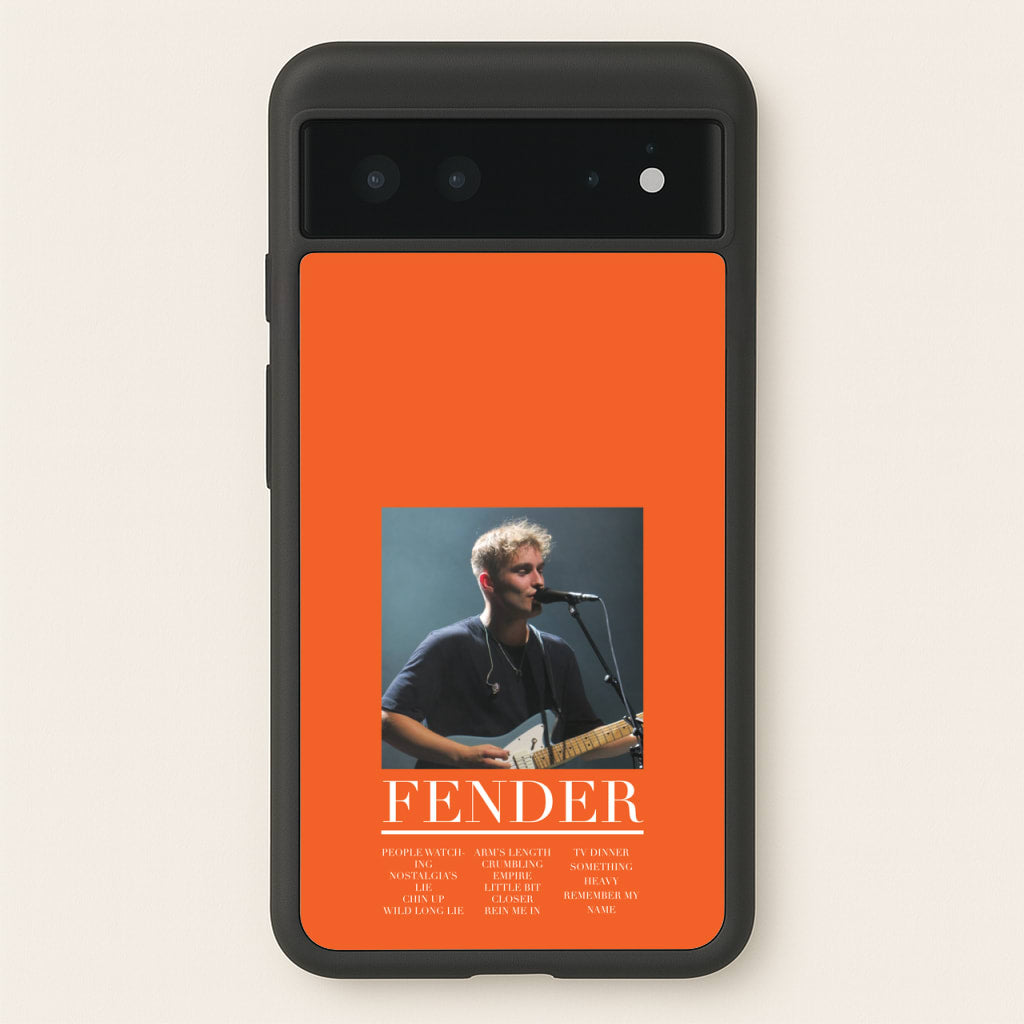 Fender Orange Song List - Sam Fender Phone Case for Google Pixel 6