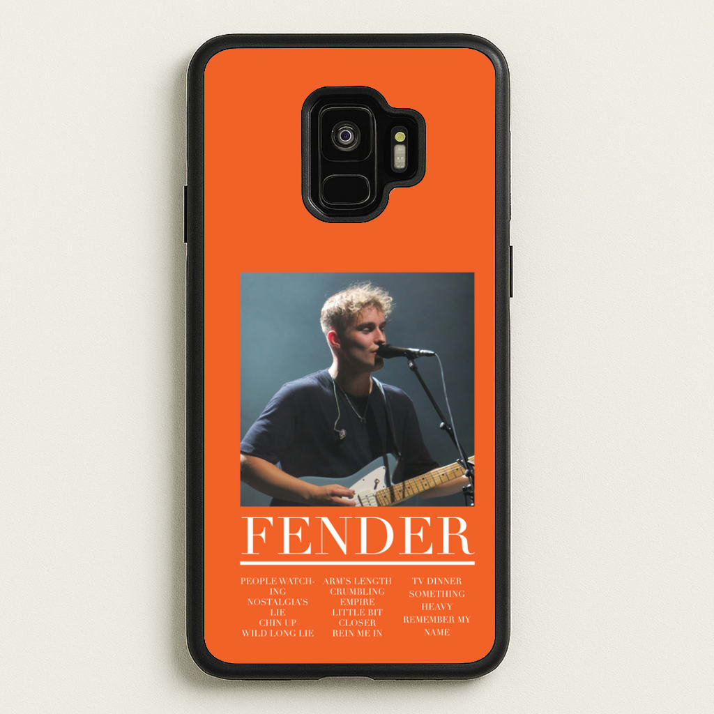 Fender Orange Song List - Sam Fender Phone Case for Galaxy S9