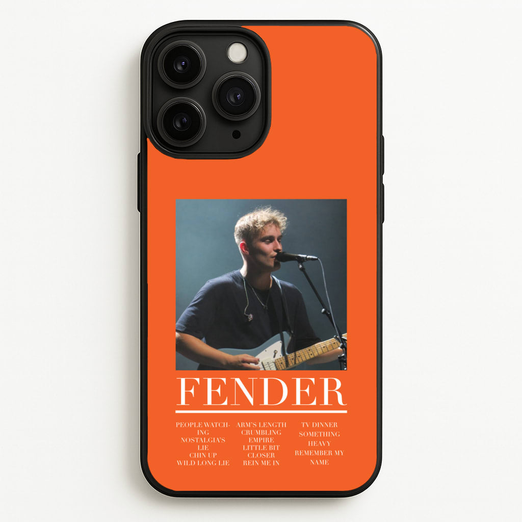 Fender Orange Song List - Sam Fender Phone Case for iPhone 11 Pro Max