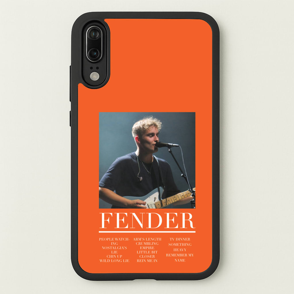 Fender Orange Song List - Sam Fender Phone Case for Huawei P20