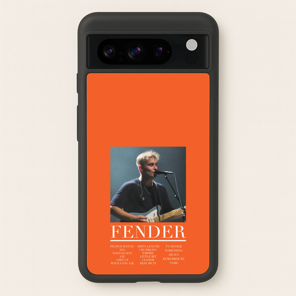 Fender Orange Song List - Sam Fender Phone Case for Google Pixel 8 Pro