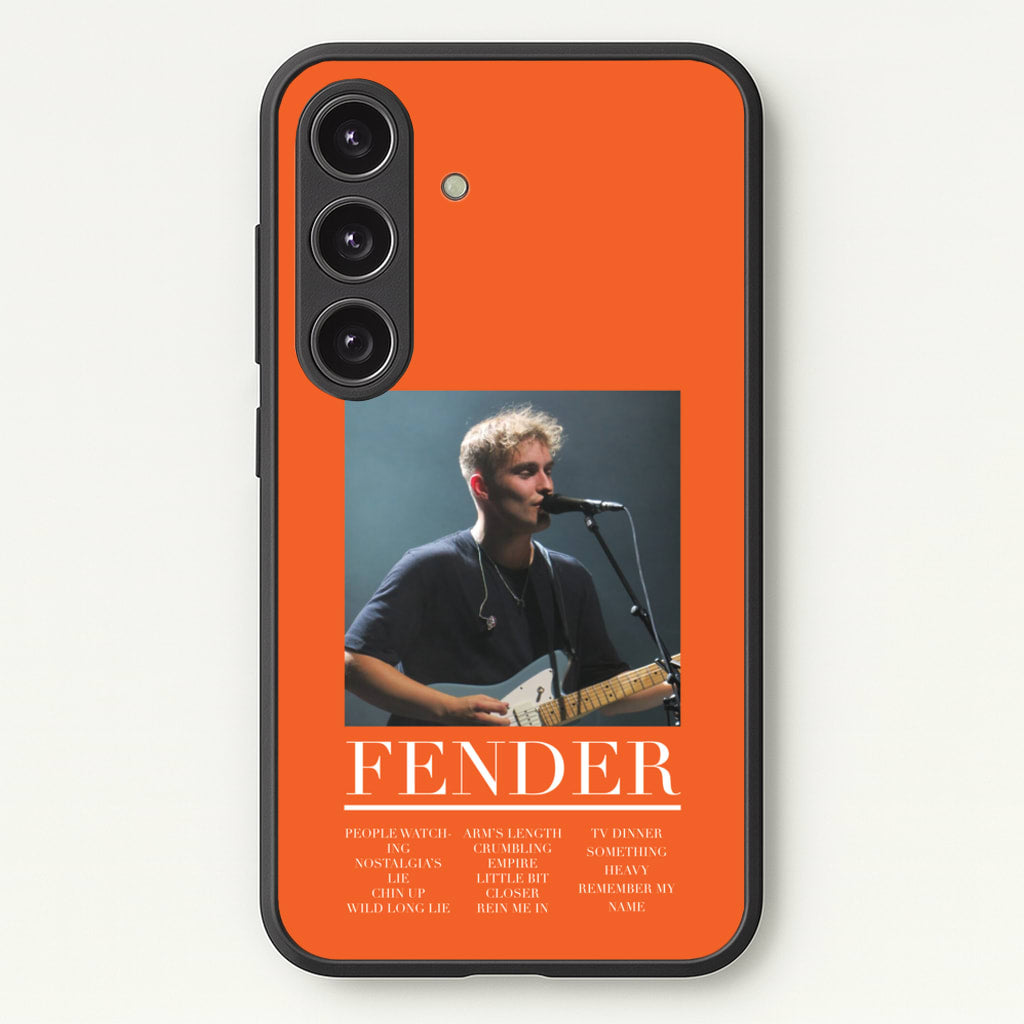 Fender Orange Song List - Sam Fender Phone Case for Galaxy S25