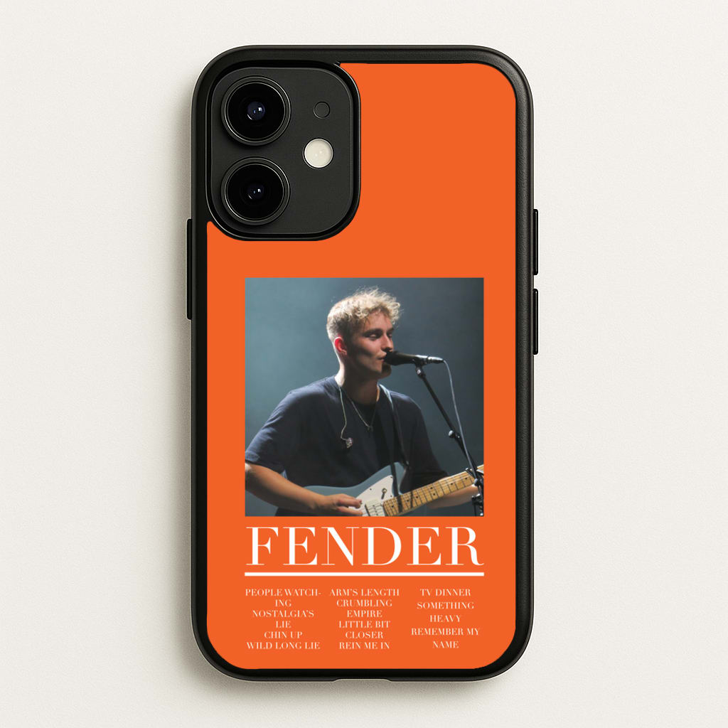 Fender Orange Song List - Sam Fender Phone Case for iPhone 12 / 12 Pro