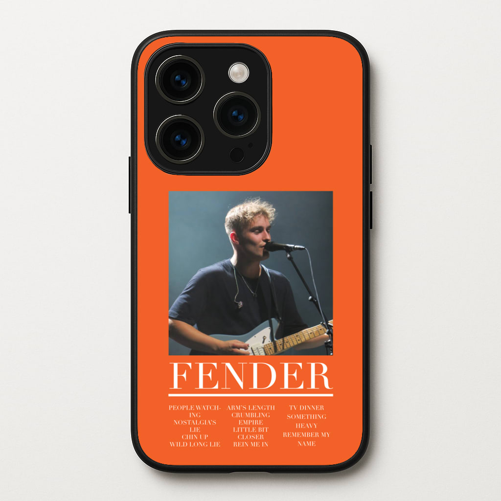 Fender Orange Song List - Sam Fender Phone Case for iPhone 15 Pro Max