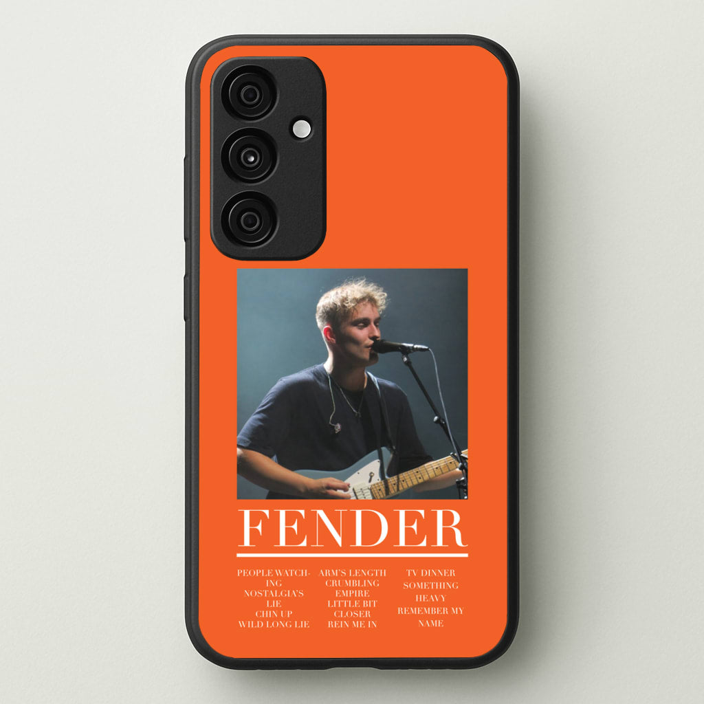 Fender Orange Song List - Sam Fender Phone Case for Galaxy A35