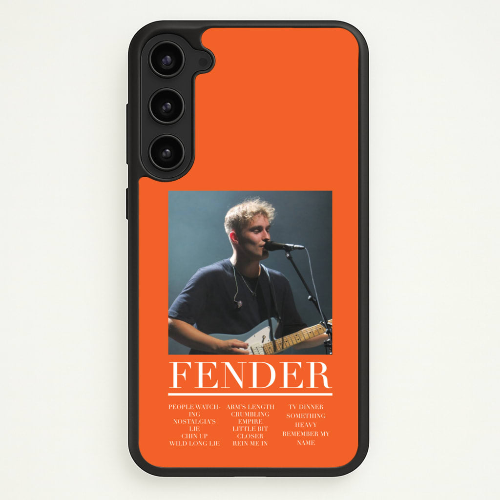 Fender Orange Song List - Sam Fender Phone Case for Galaxy S23