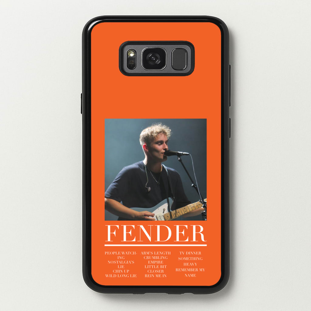 Fender Orange Song List - Sam Fender Phone Case for Galaxy S8 Plus