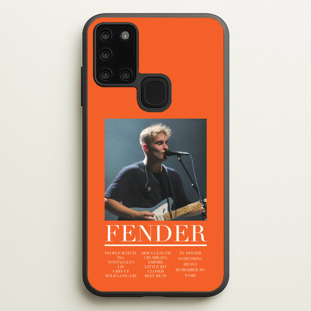 Fender Orange Song List - Sam Fender Phone Case for Galaxy A21s