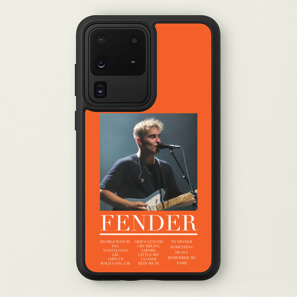 Fender Orange Song List - Sam Fender Phone Case for Galaxy S20 Ultra