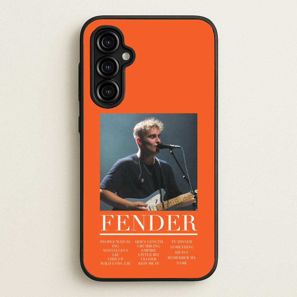 Fender Orange Song List - Sam Fender Phone Case for Galaxy A54