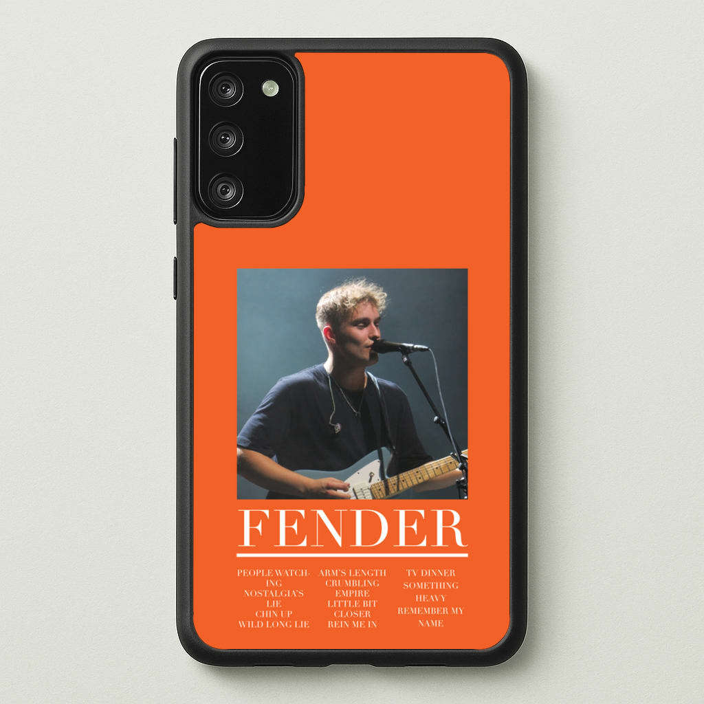Fender Orange Song List - Sam Fender Phone Case for Galaxy S20