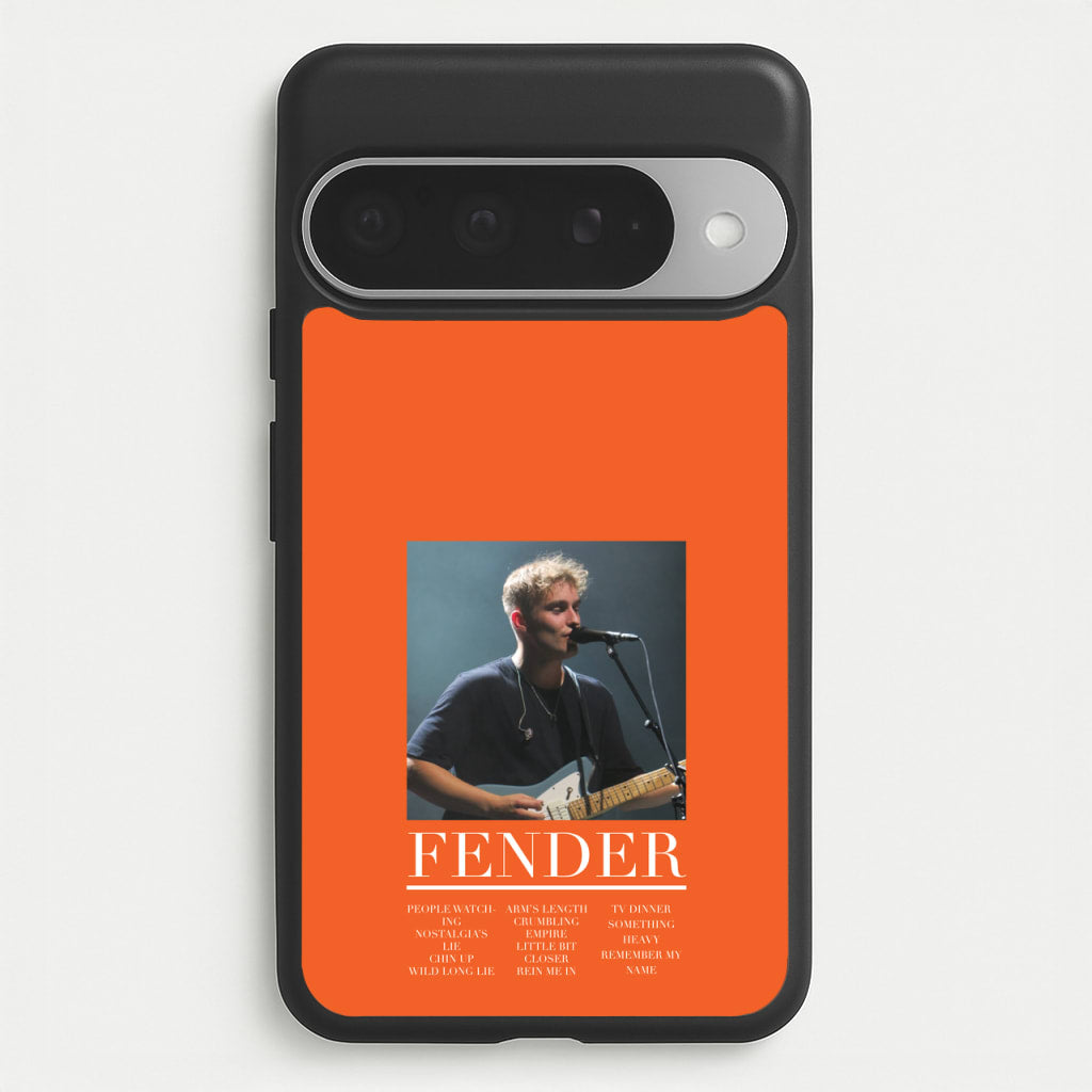 Fender Orange Song List Phone Case for Google Pixel 10 Pro XL