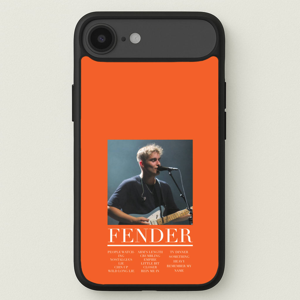 Fender Orange Song List Phone Case for iPhone 17 Air