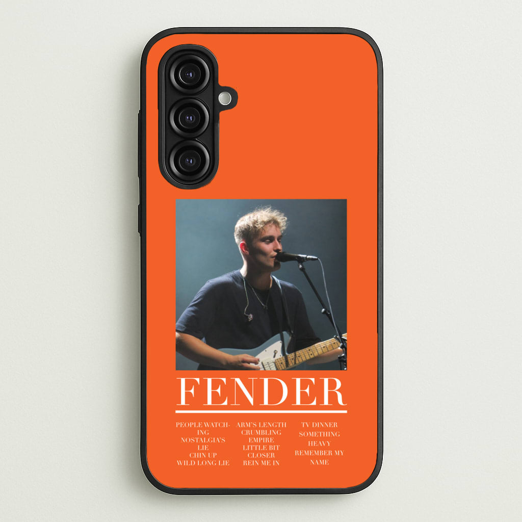 Fender Orange Song List - Sam Fender Phone Case for Galaxy A16