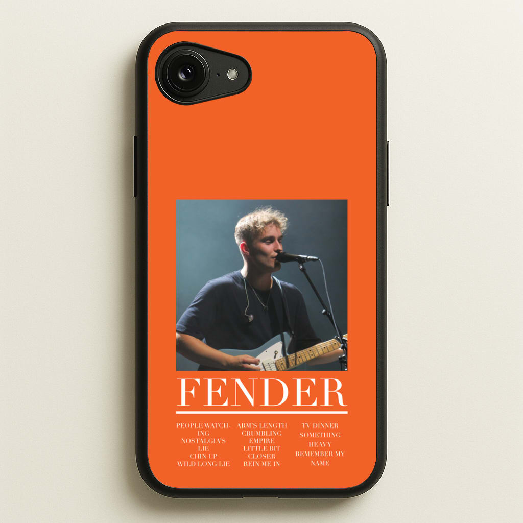 Fender Orange Song List - Sam Fender Phone Case for iPhone 16e