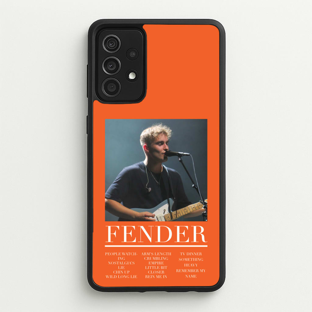Fender Orange Song List - Sam Fender Phone Case for Galaxy A52 / A52s